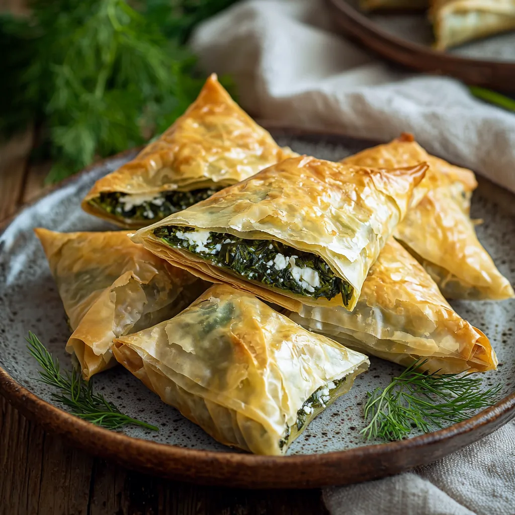 Crispy Spanakopita Triangles