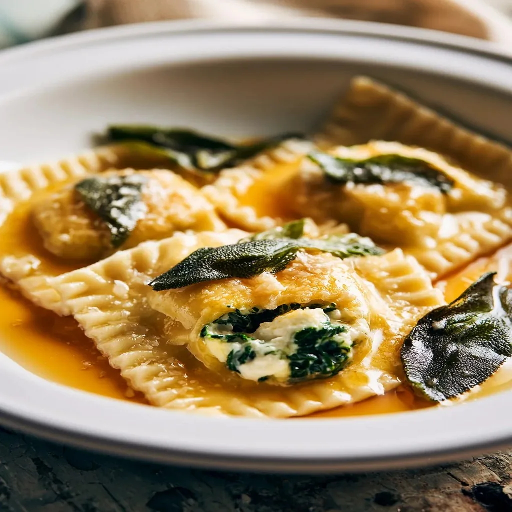 Ravioli di Ricotta e Spinaci