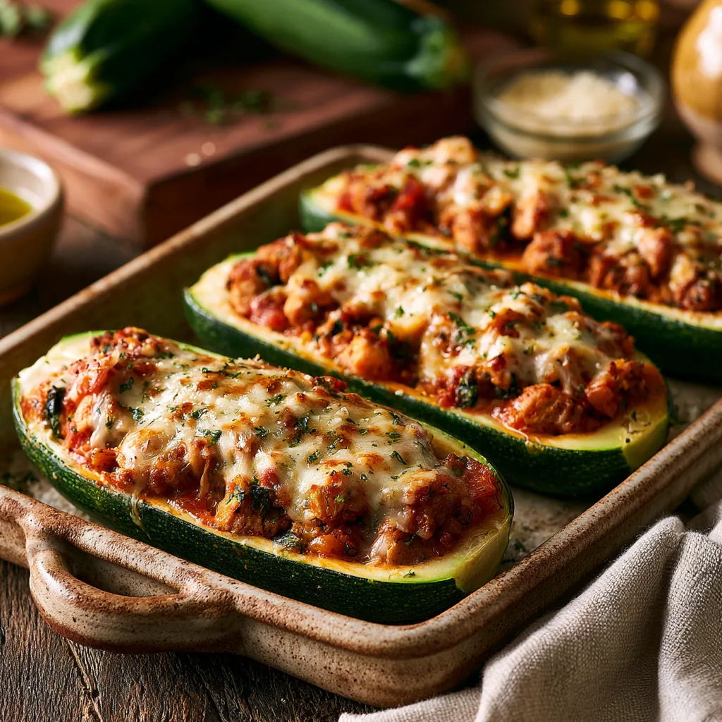 Stuffed Zucchini Boats