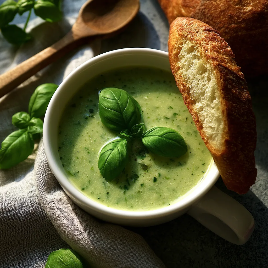 Zucchini and Basil Soup