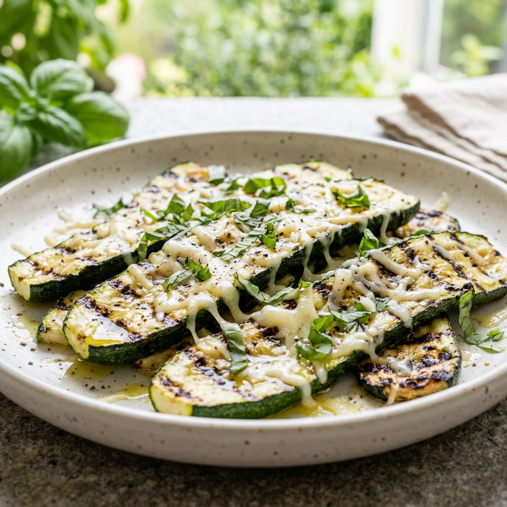 Grilled Zucchini with Parmesan