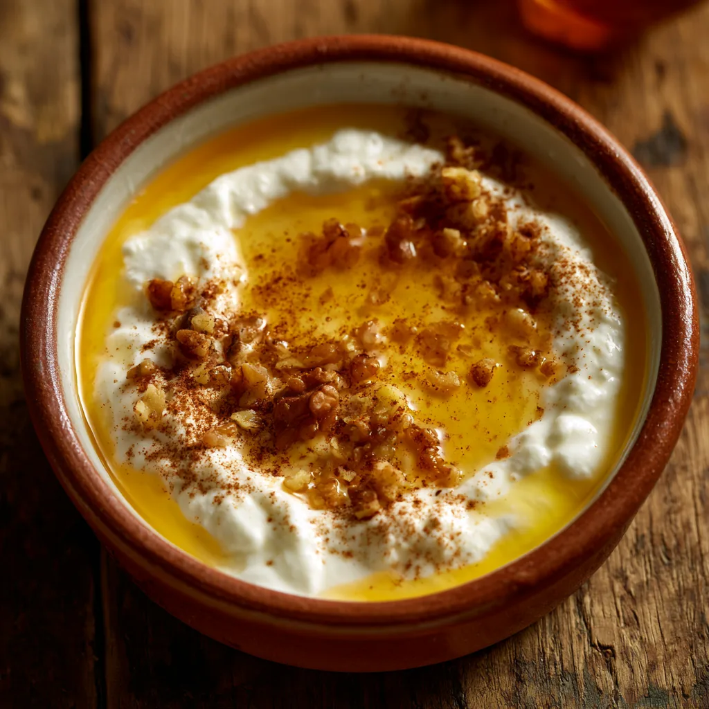 Greek Yogurt with Honey and Walnuts