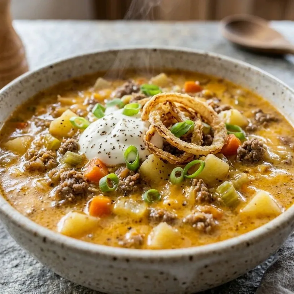 Cheeseburger Soup