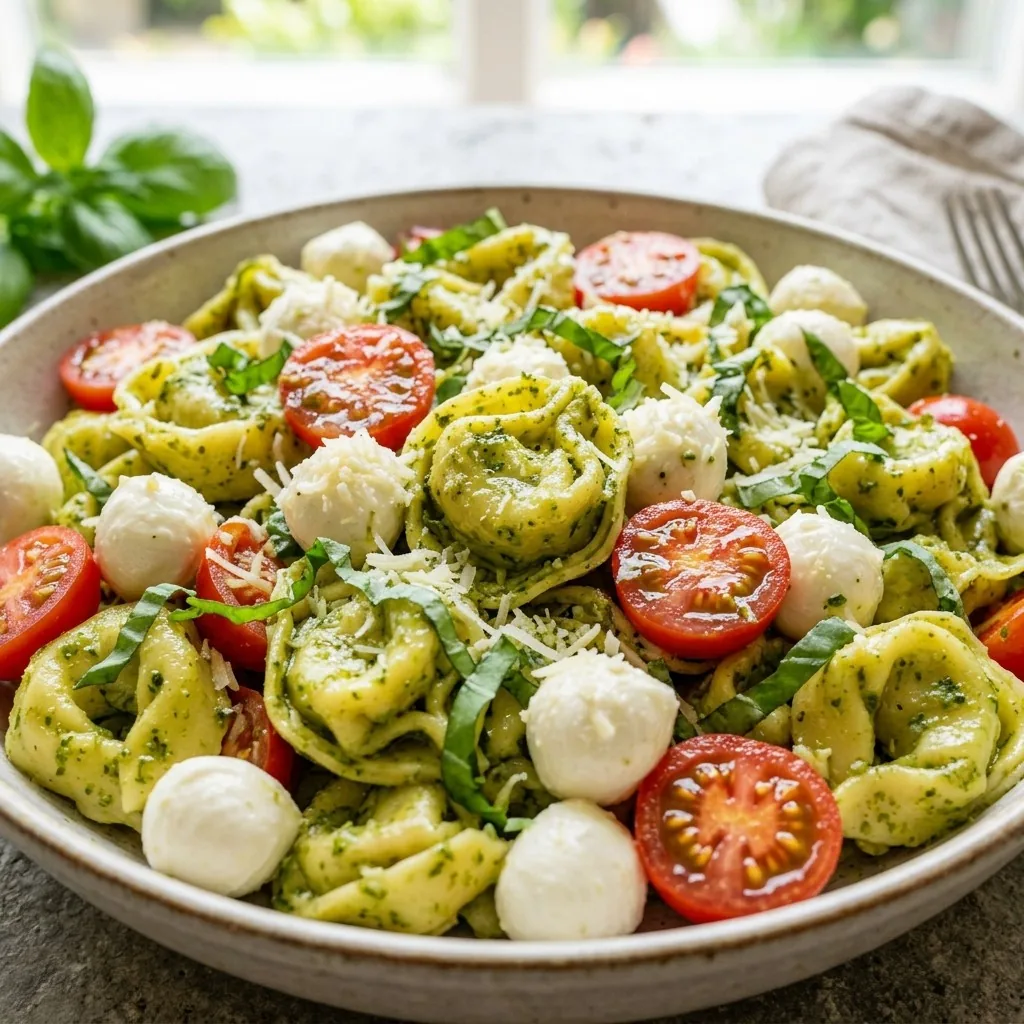 Pesto Tortellini Pasta Salad