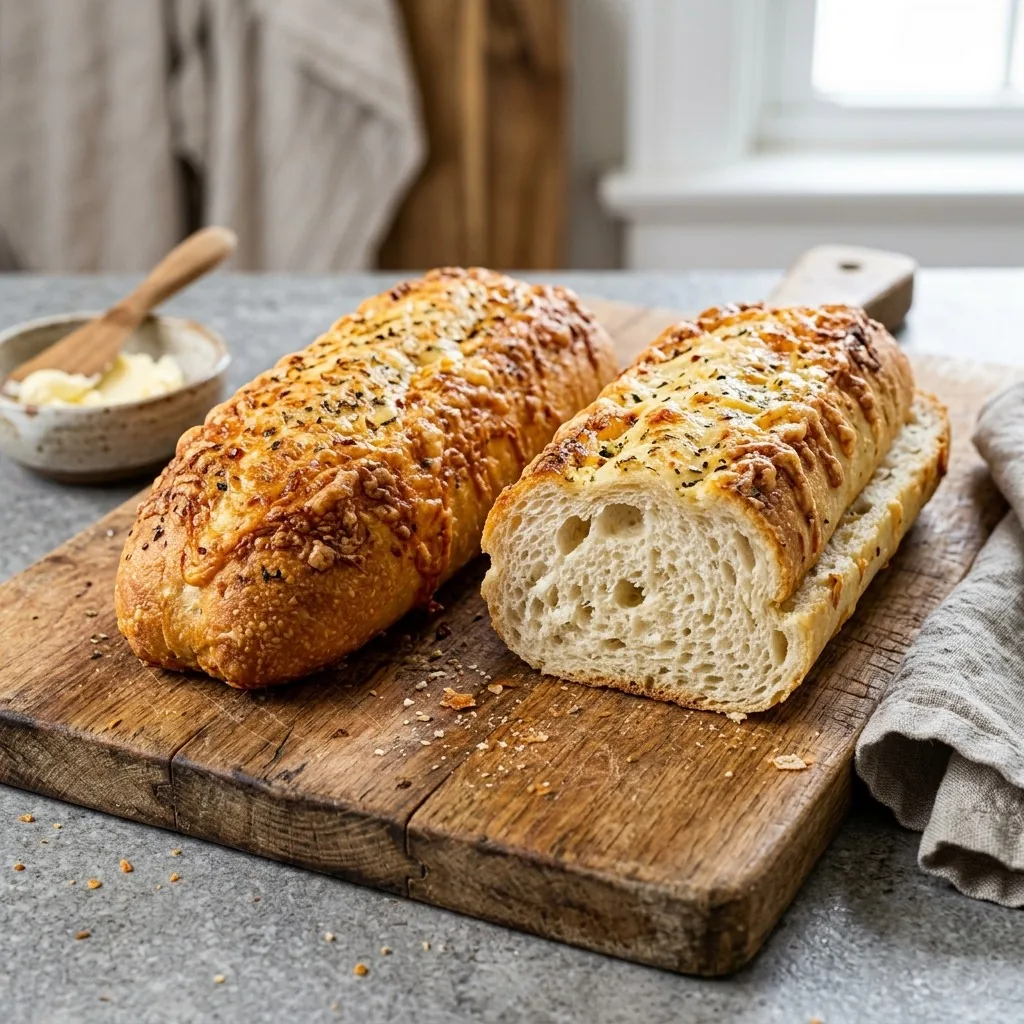 Homemade Italian Herb and Three-Cheese Sub Rolls