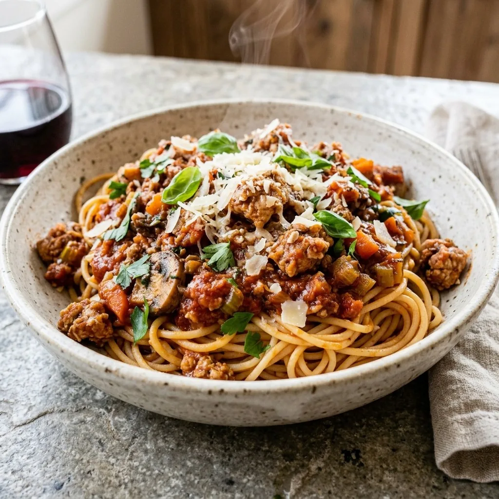 Slow Cooker Turkey Bolognese