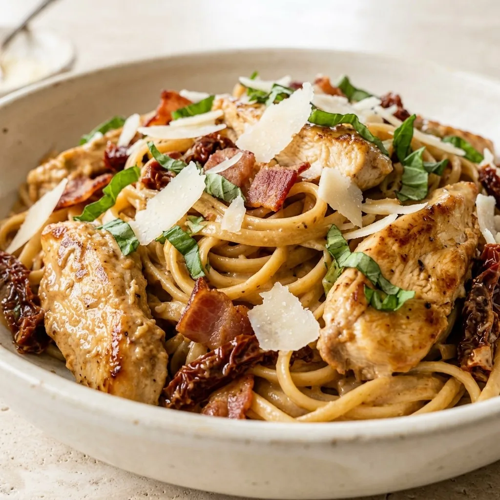 Sun Dried Tomato Chicken Pasta