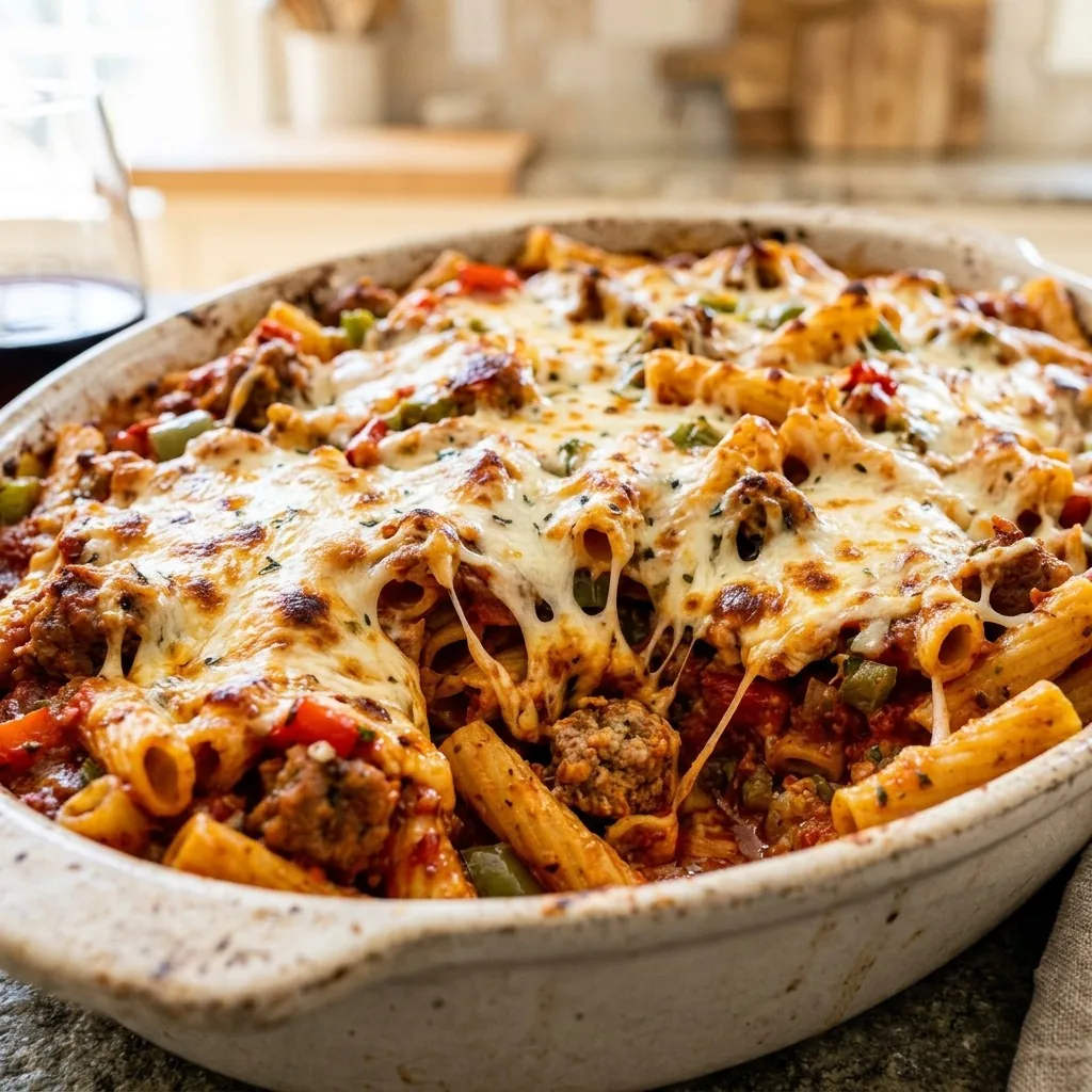 Slow Cooker Baked Ziti