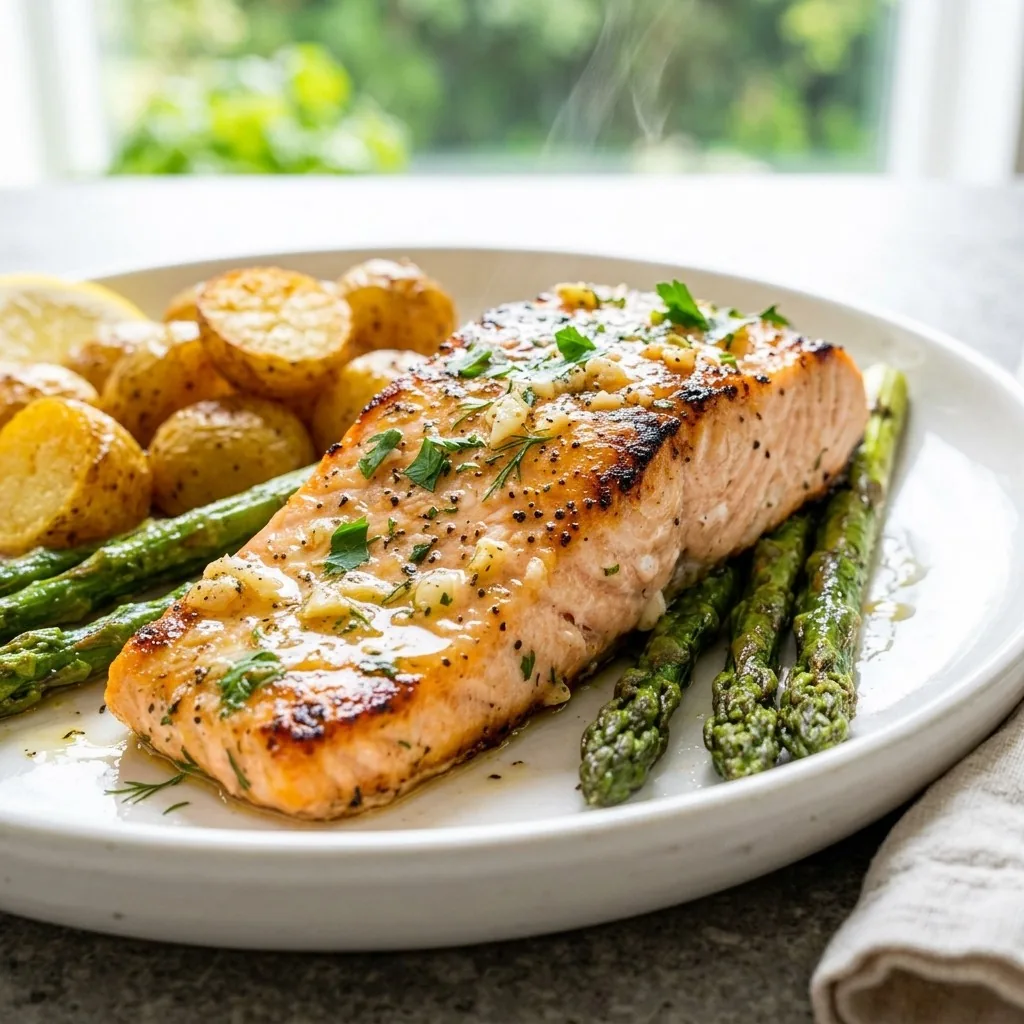 Garlic Butter Baked Salmon