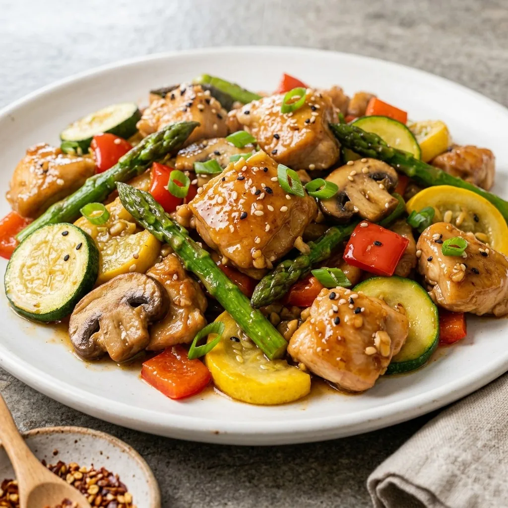 Honey Garlic Chicken Stir Fry