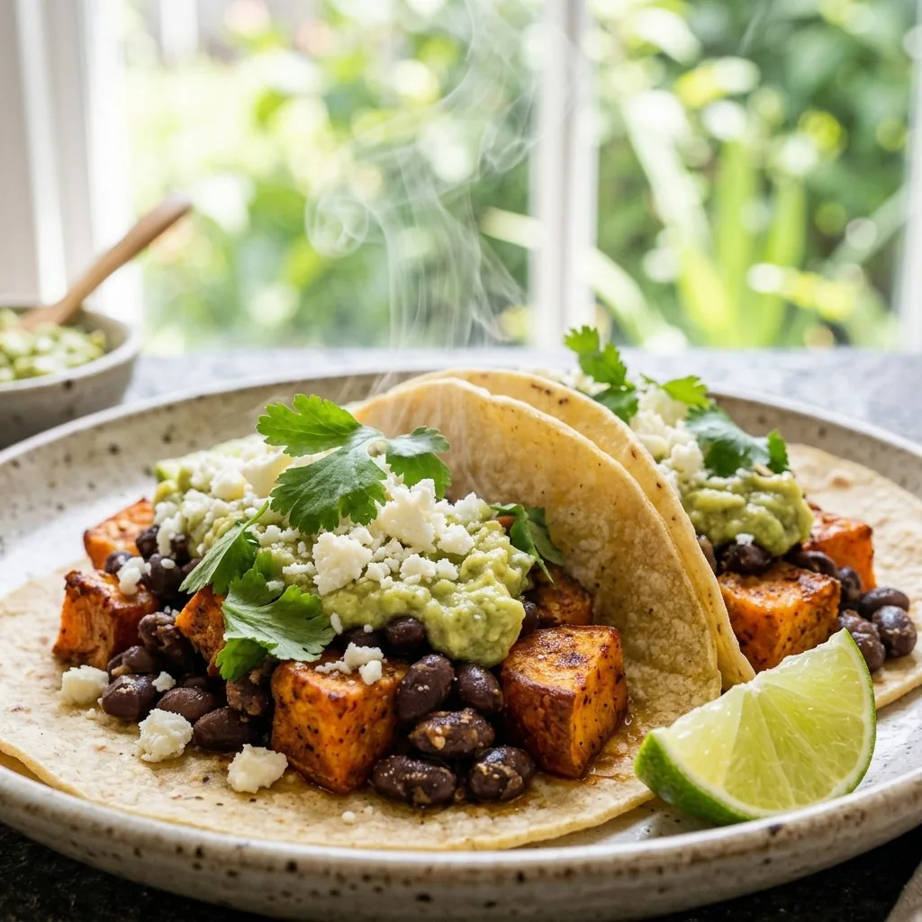 Black Bean and Sweet Potato Tacos