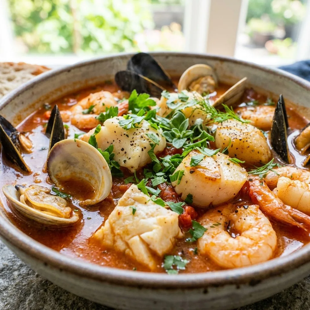 Easy Cioppino (Seafood Stew)