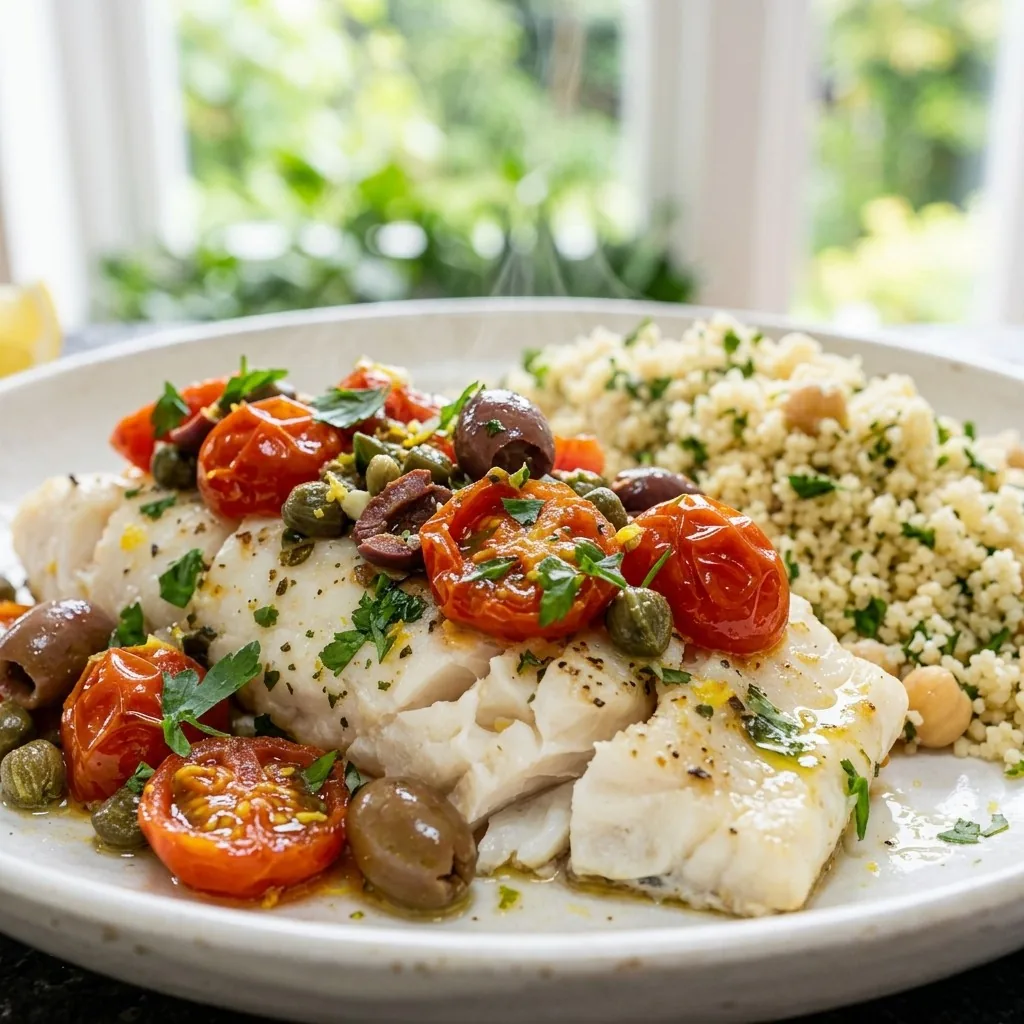 Mediterranean Baked White Fish