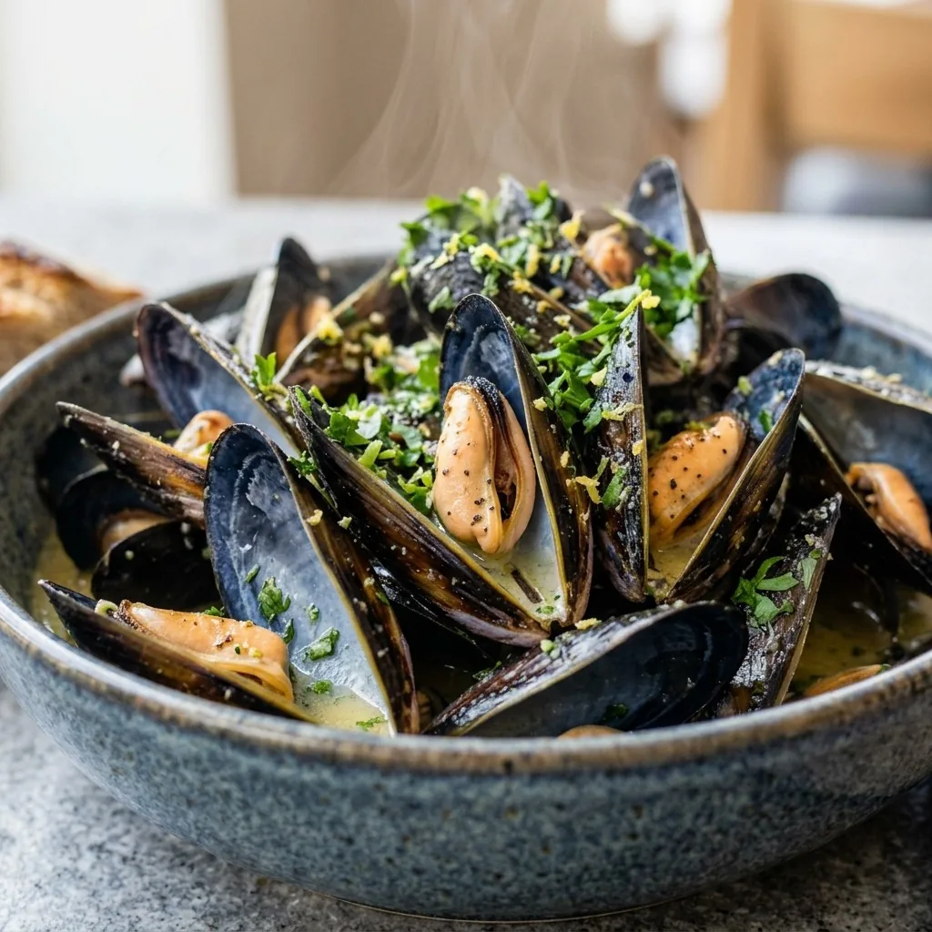 Mussels in White Wine Sauce