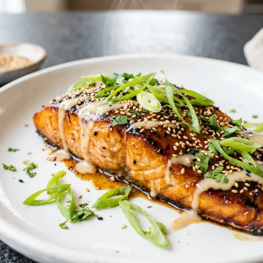 Honey Teriyaki Glazed Salmon