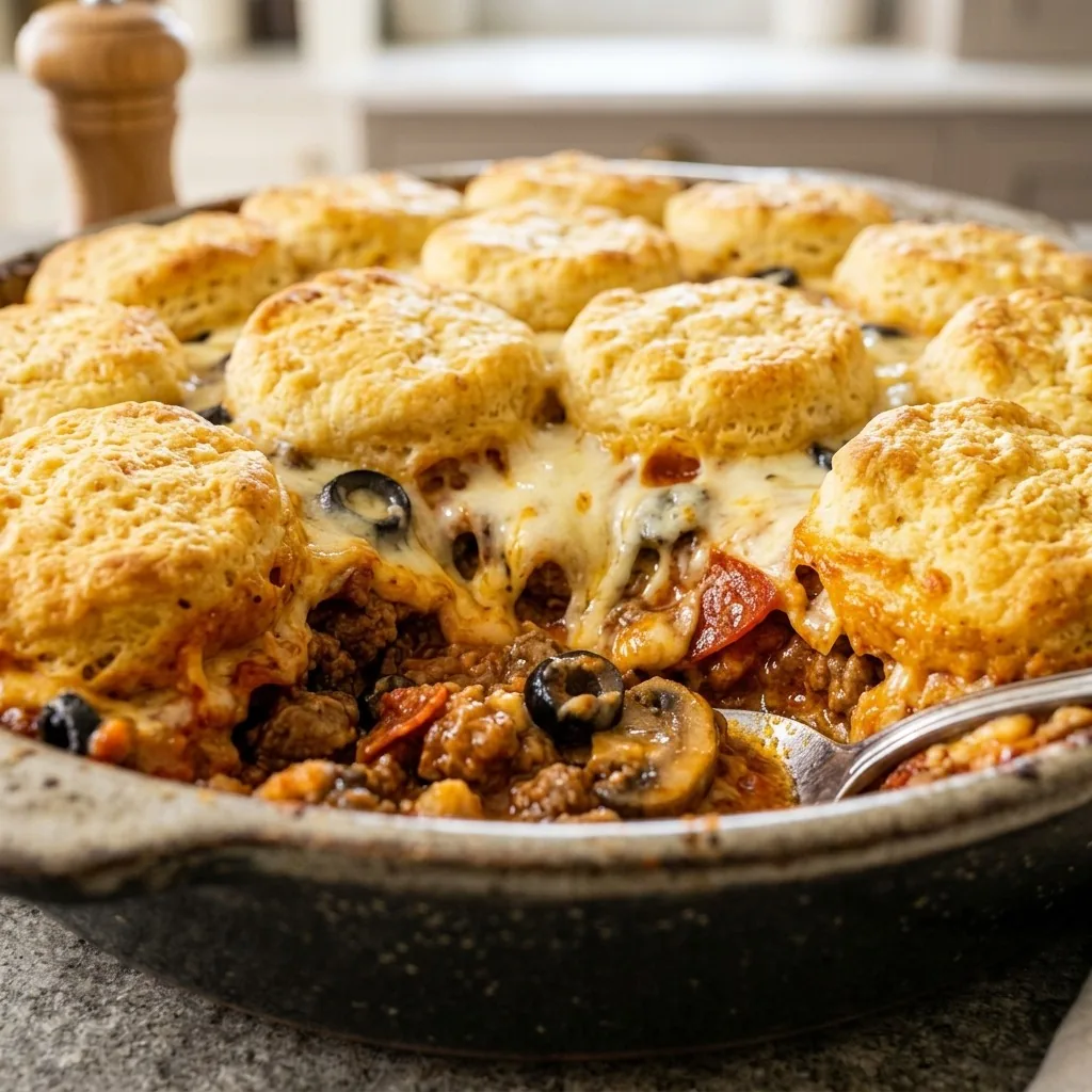 Easy Upside-Down Pizza Casserole