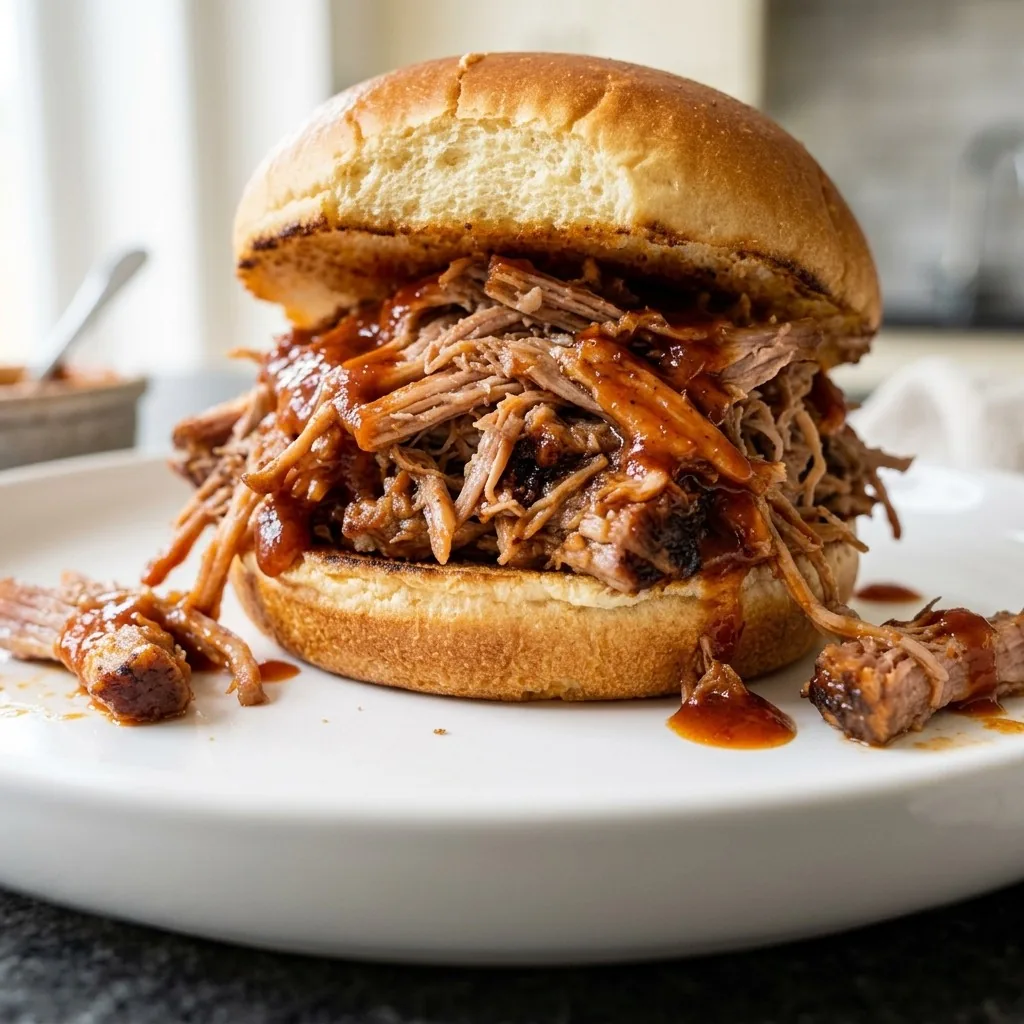 Slow Cooker Georgia Pulled Pork Barbeque